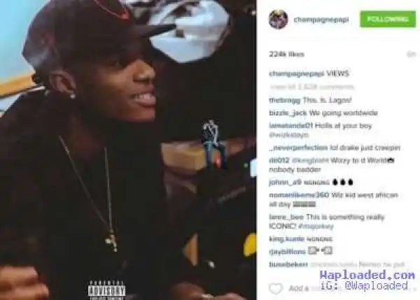 Rapper Drake Confirms Wizkid Featured On His New Album